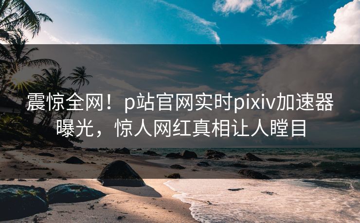 震惊全网！p站官网实时pixiv加速器曝光，惊人网红真相让人瞠目